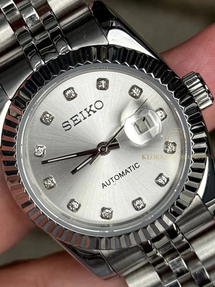 (På lager) ’Silver Diamond’ Datejust Ladies 31mm Mod