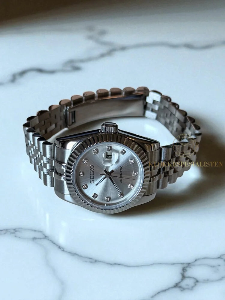 (På lager) ’Silver Diamond’ Datejust Ladies 31mm Mod