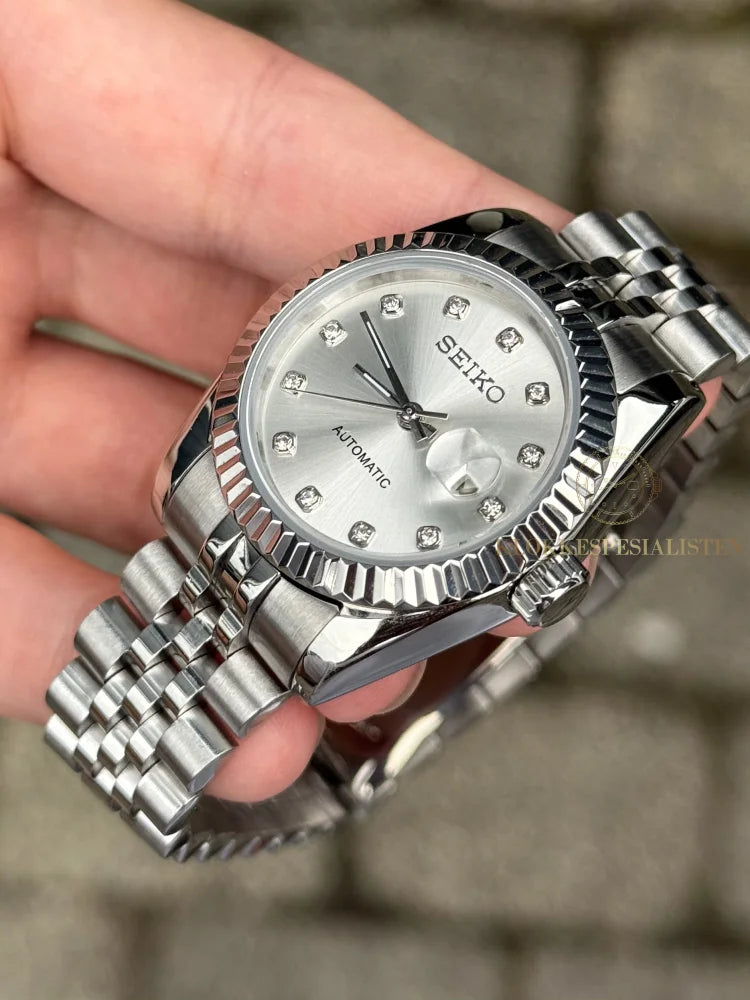 (På lager) ’Silver Diamond’ Datejust Ladies 31mm Mod