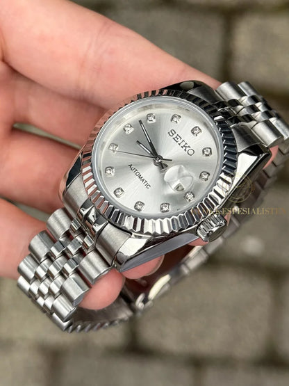 (På lager) ’Silver Diamond’ Datejust Ladies 31mm Mod