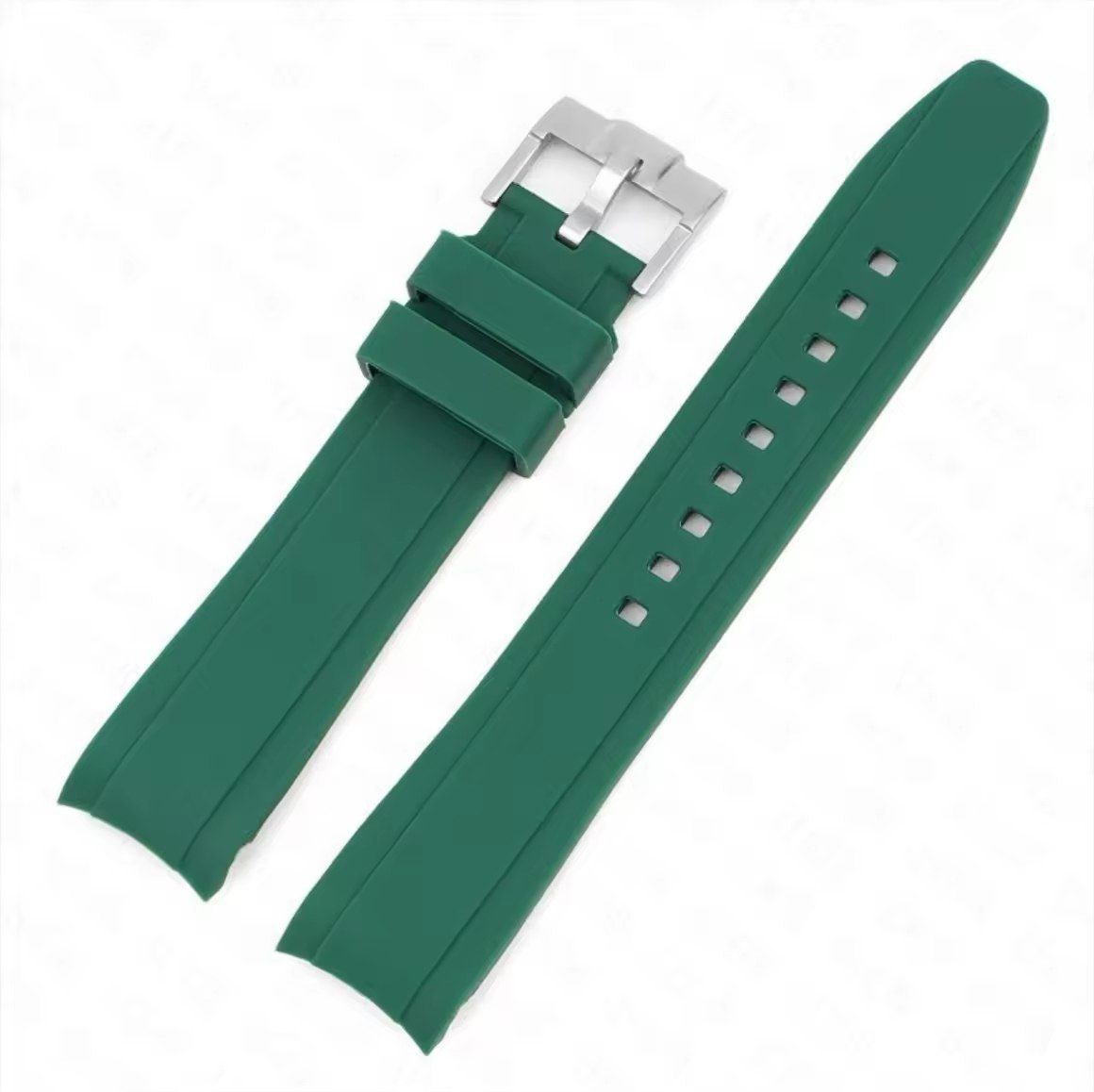 20mm Green Rubber Strap