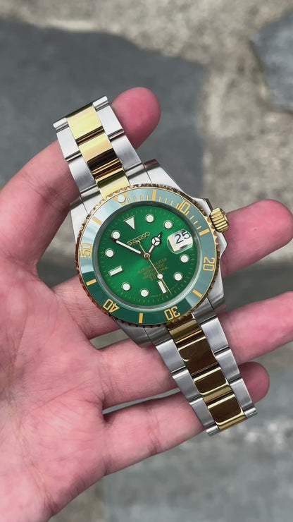 "Green &amp; Gold" Submariner Mod