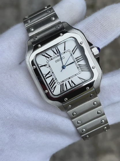"White Dial" Santos Mod