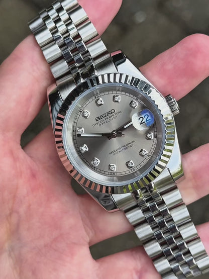 "Rhodium Diamond" Datejust Mod