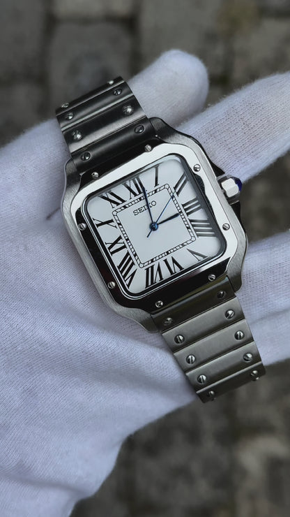"White Dial" Santos Mod