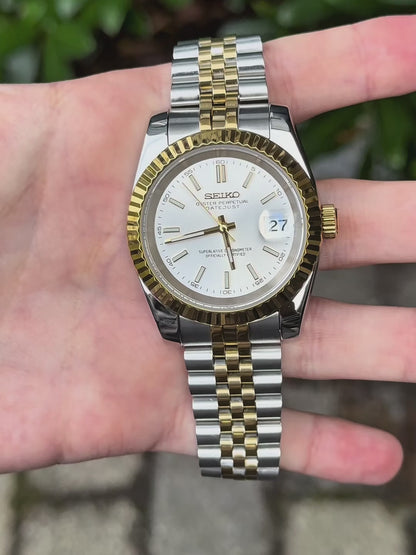 Two Tone "Silver Dial" Datejust Mod