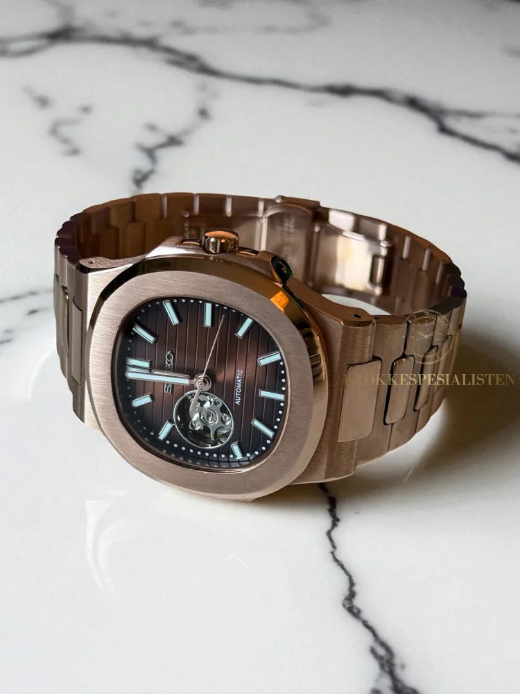 Rosegold ’Open Heart’ Nautilus Mod