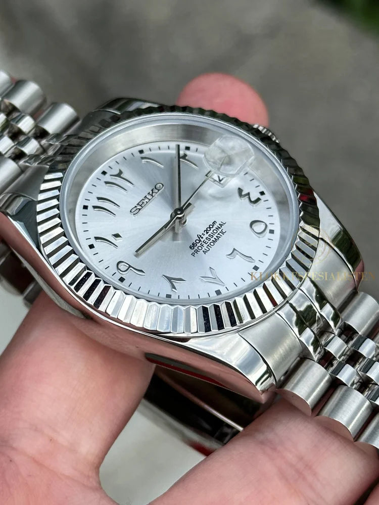 ’Silver Arabic’ Datejust Mod