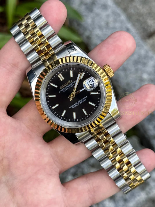 Two Tone ’Black Dial’ Datejust Mod