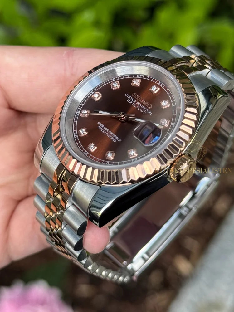Two Tone ’Diamond Choco’ Datejust Mod