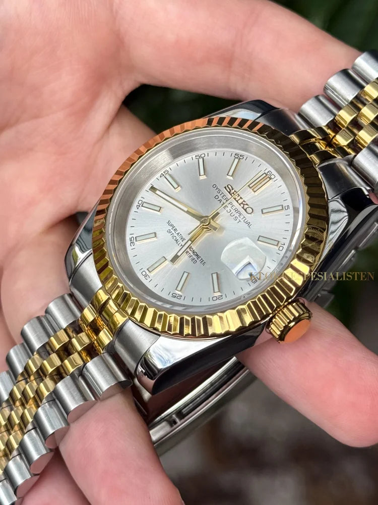 Two Tone ’Silver Dial’ Datejust Mod